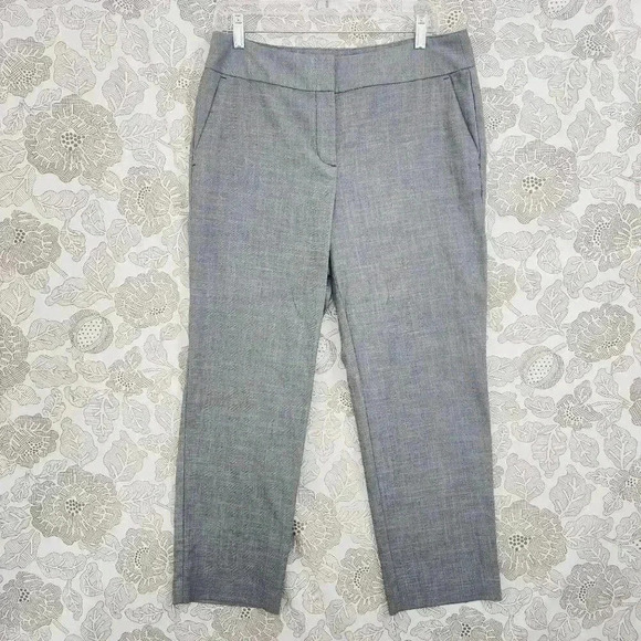 Loft Curvy Pencil Pants Size 10 Grey Women's 10 Straight Leg - Picture 1 of 7